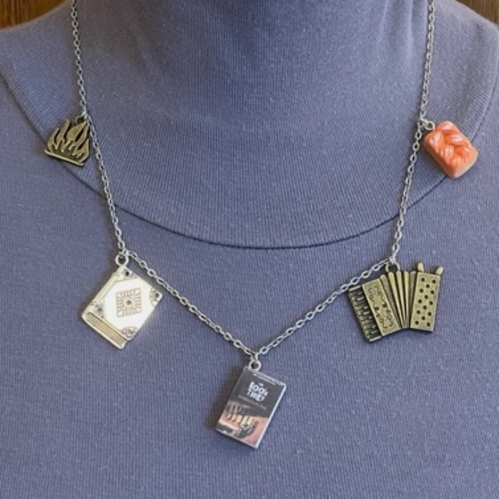 The Book Thief by Markus Zusak Handmade Literature Necklace Book Cover Accordion - Picture 8 of 16